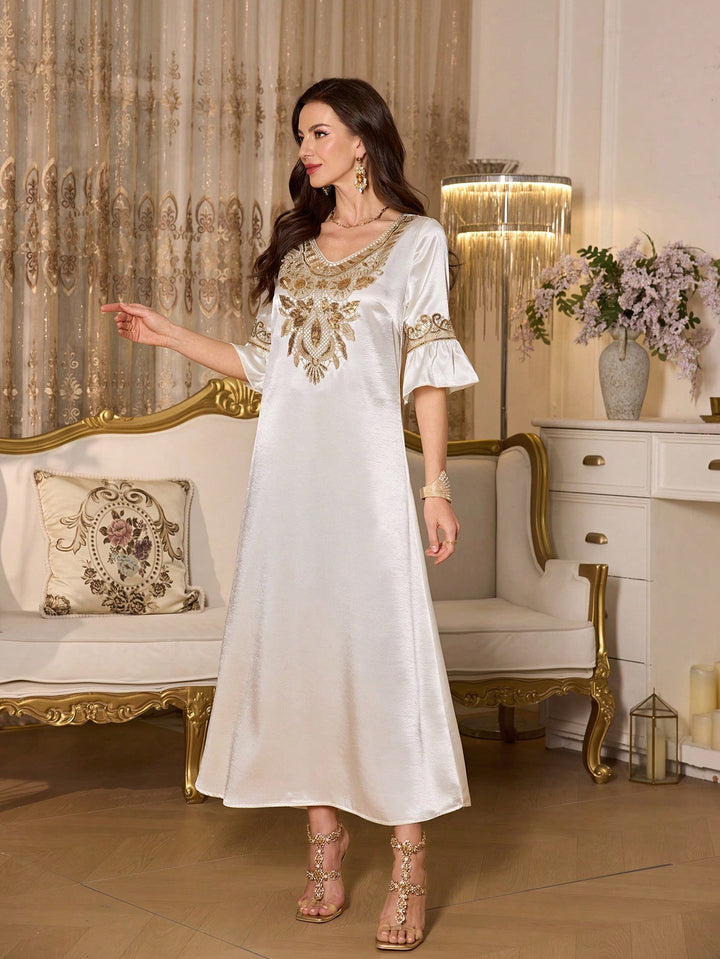 Rochie maxi SHEIN, bej