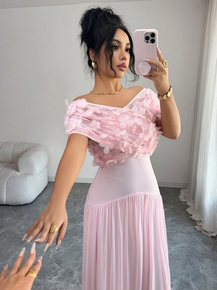 Rochie maxi SHEIN, roz