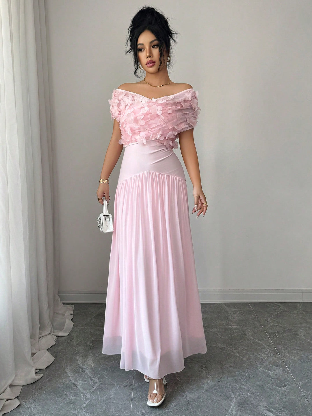 Rochie maxi SHEIN, roz