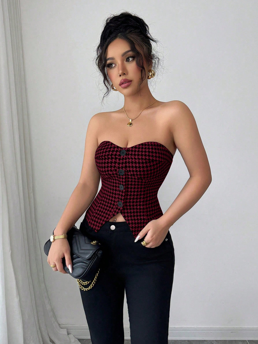 Top SHEIN, vișiniu