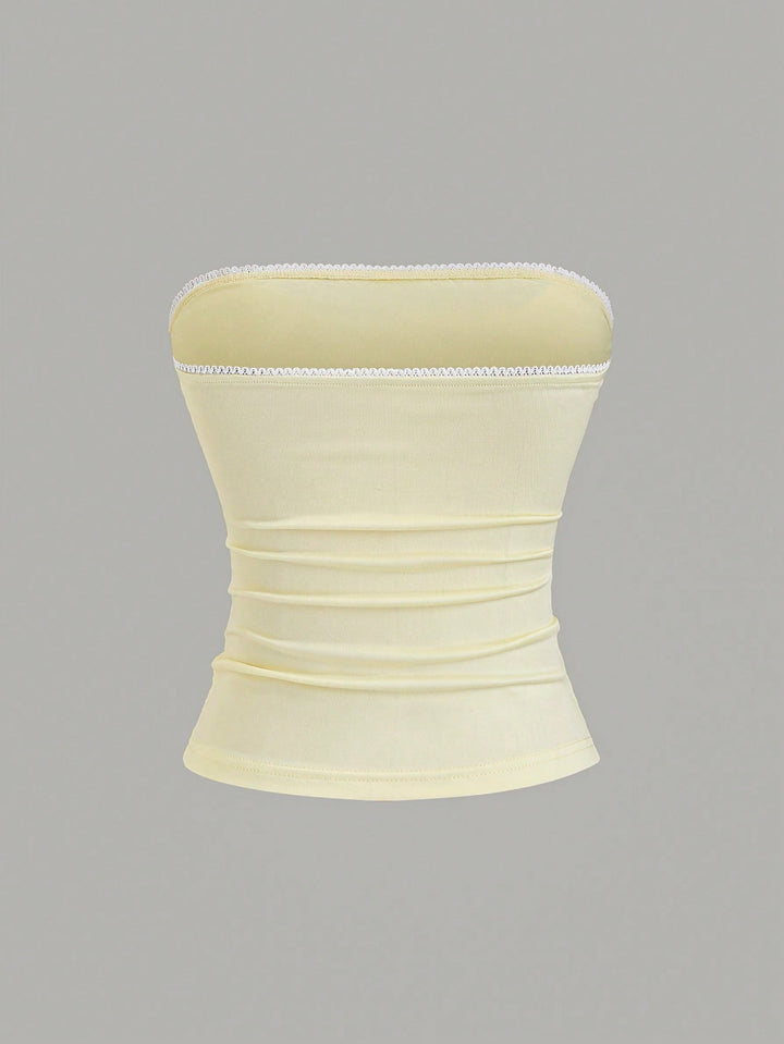 Top SHEIN, galben
