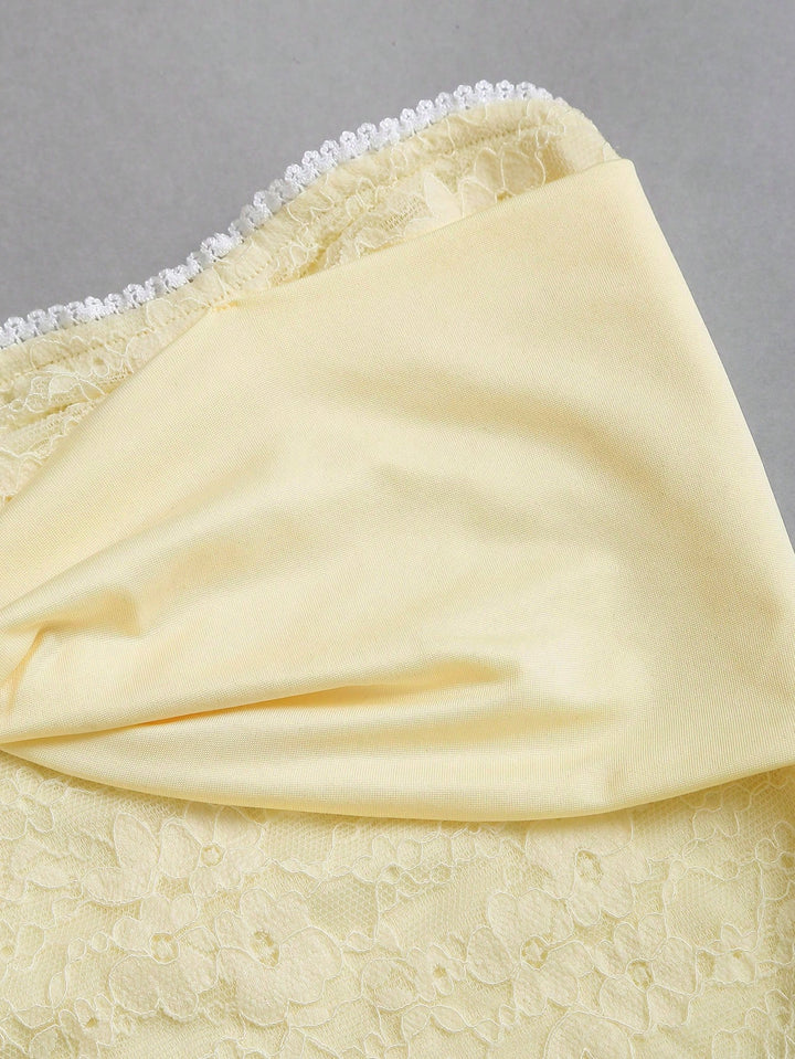 Top SHEIN, galben