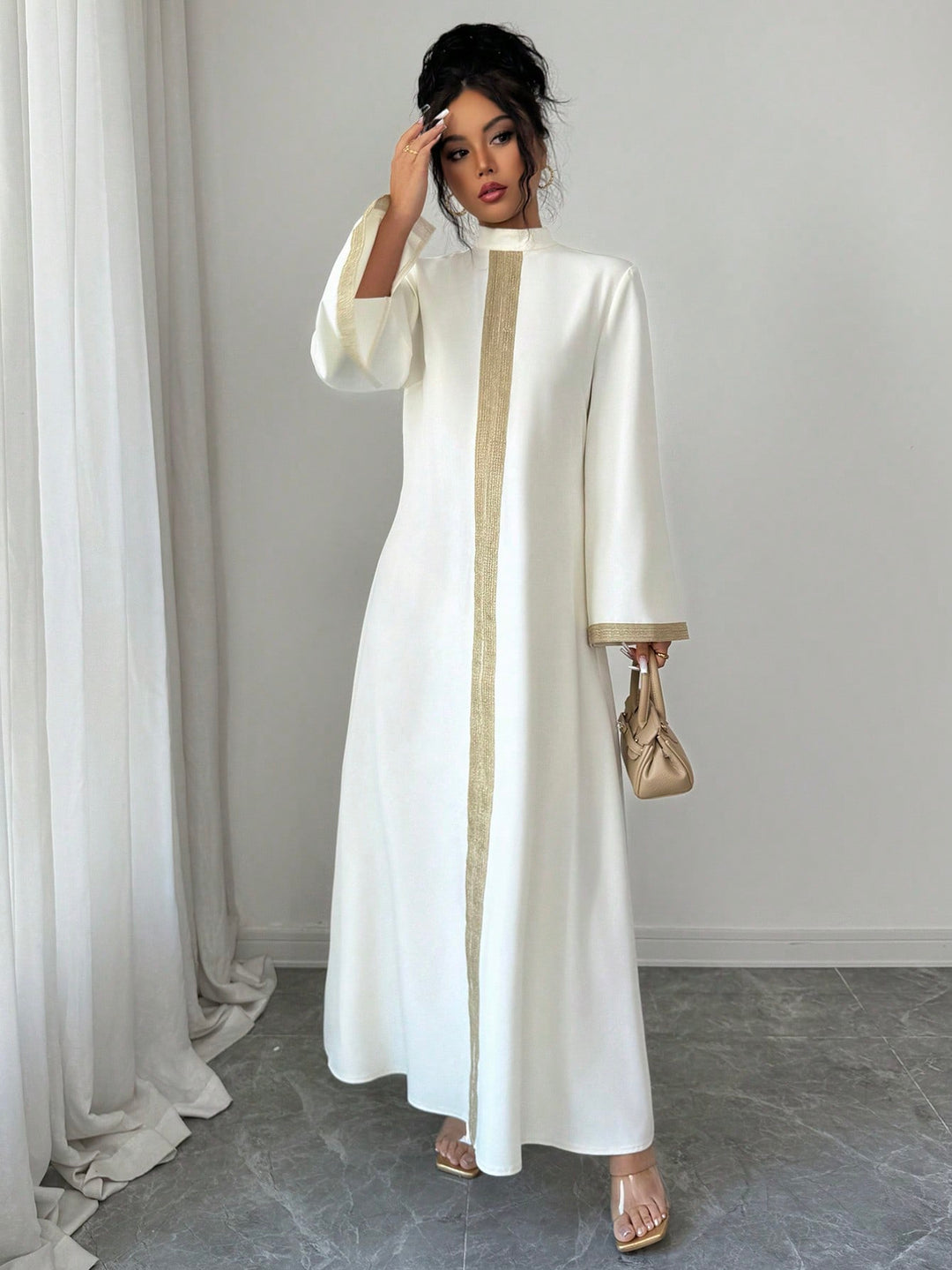 Rochie maxi SHEIN, portocaliu