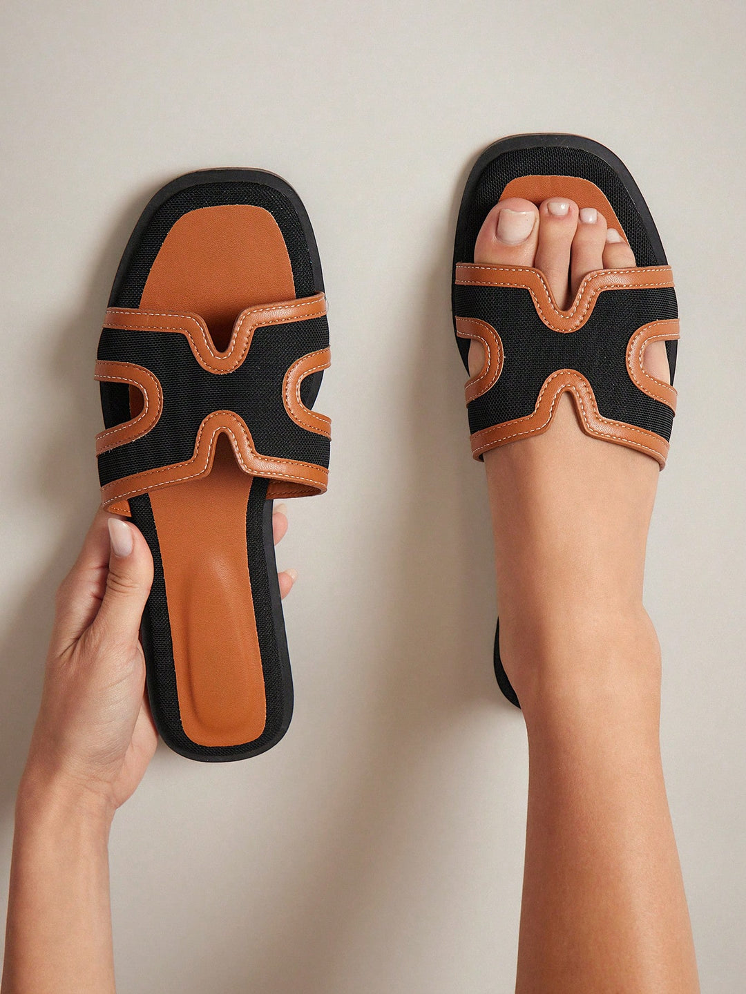 Sandale SHEIN, negru