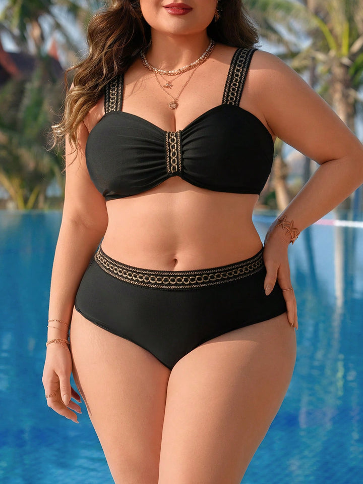 Costum de baie SHEIN, negru
