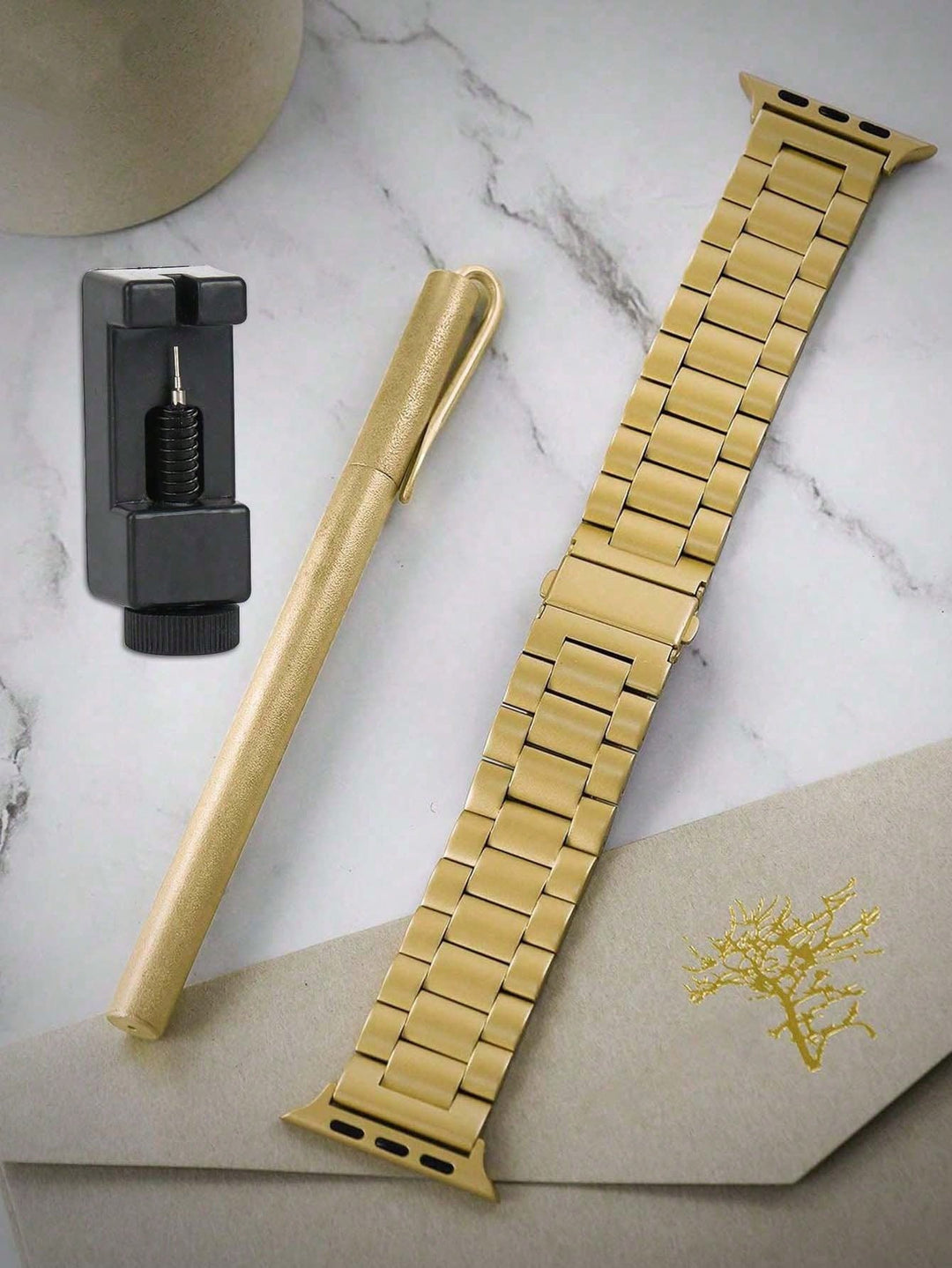 Curea smartwatch SHEIN, auriu