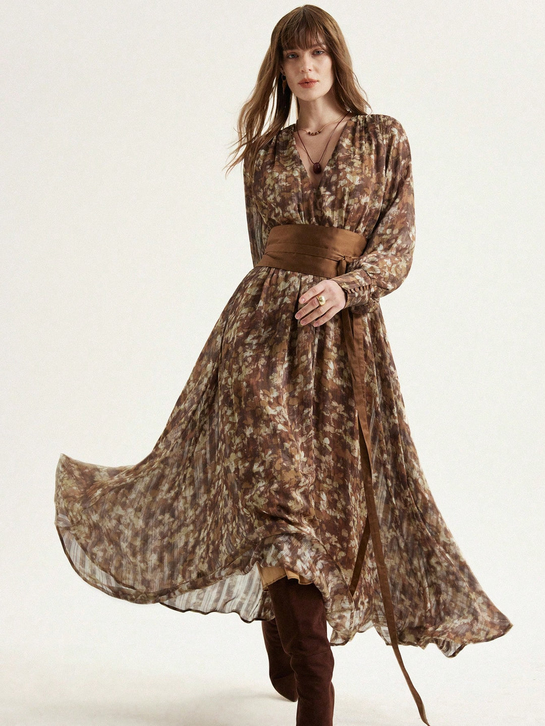 Rochie maxi SHEIN, mix culori