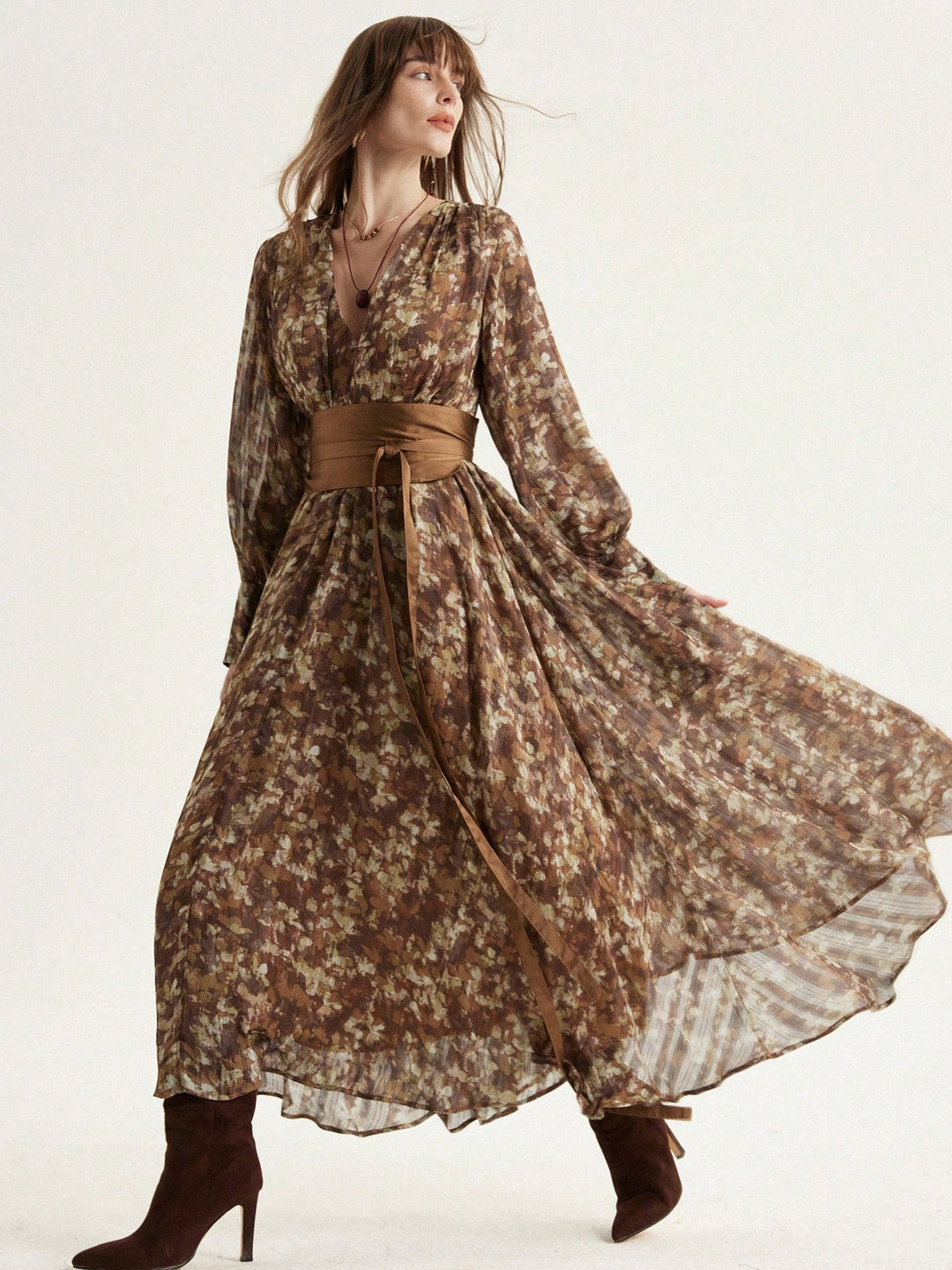 Rochie maxi SHEIN, mix culori