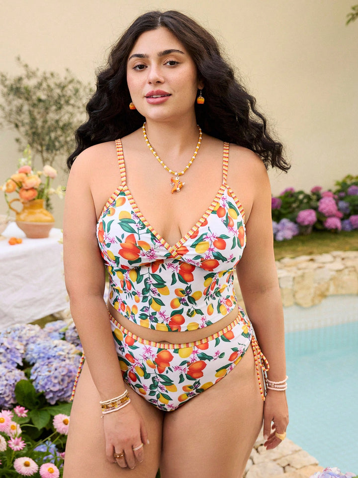 Costum de baie SHEIN, mix culori