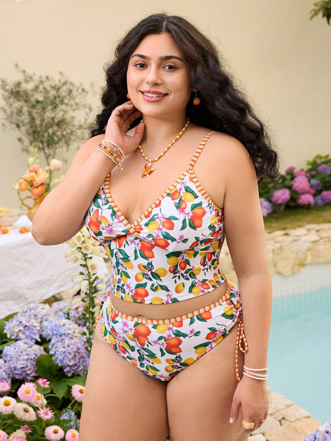 Costum de baie SHEIN, mix culori