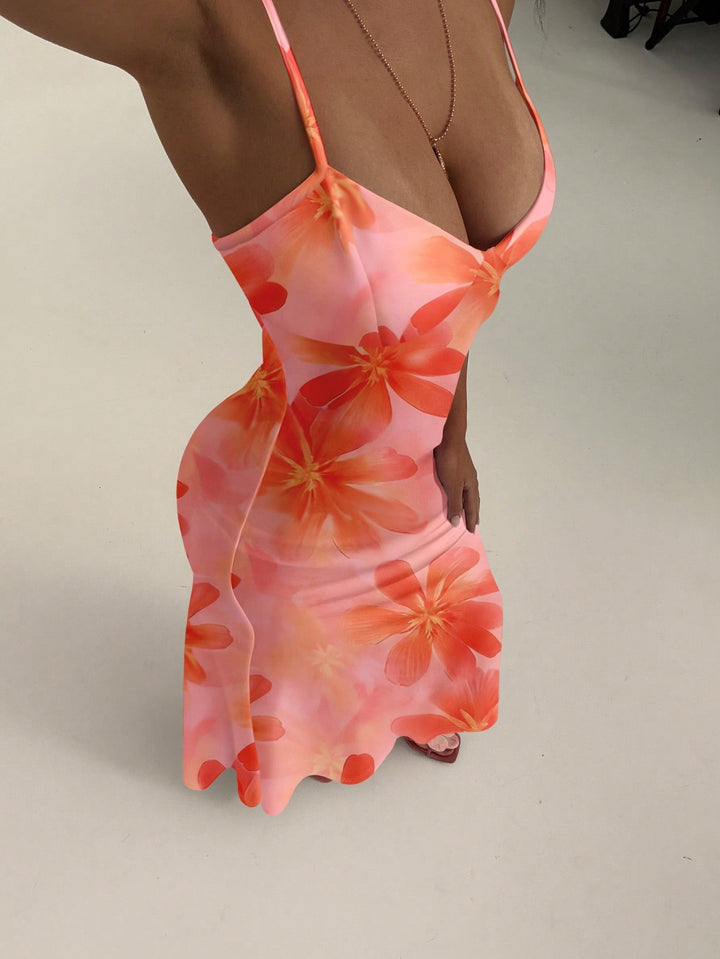 Rochie maxi SHEIN, mix culori