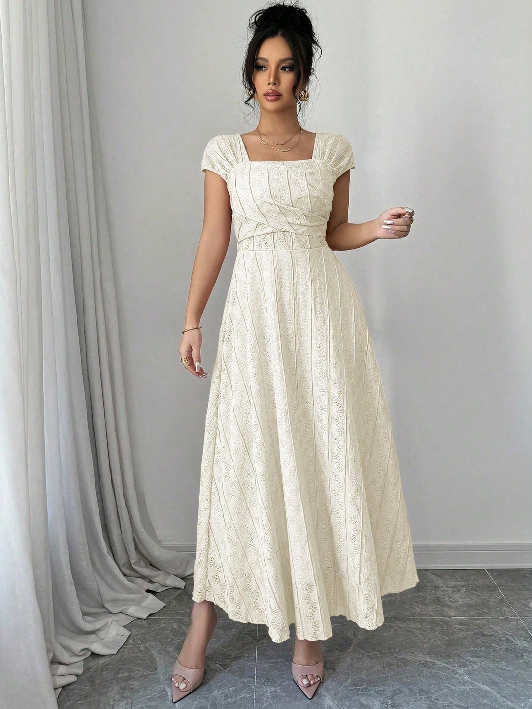 Rochie maxi SHEIN, portocaliu