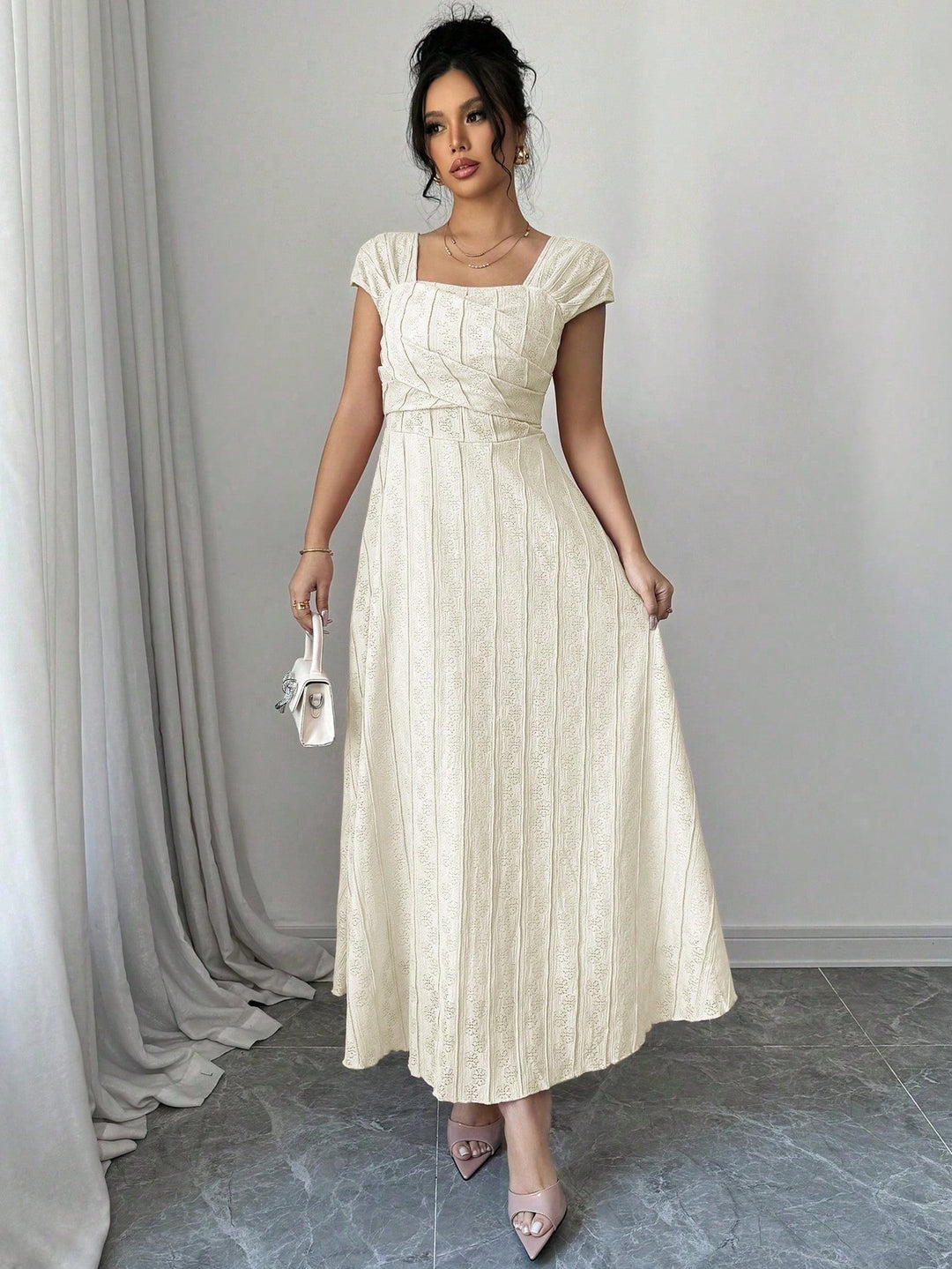 Rochie maxi SHEIN, portocaliu