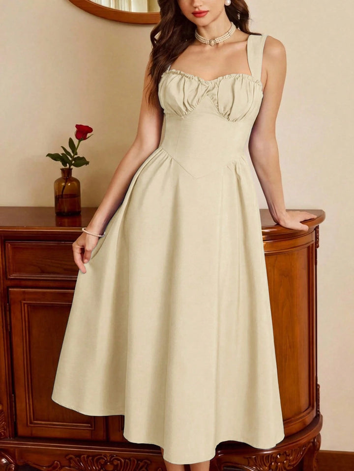 Rochie midi SHEIN, crem