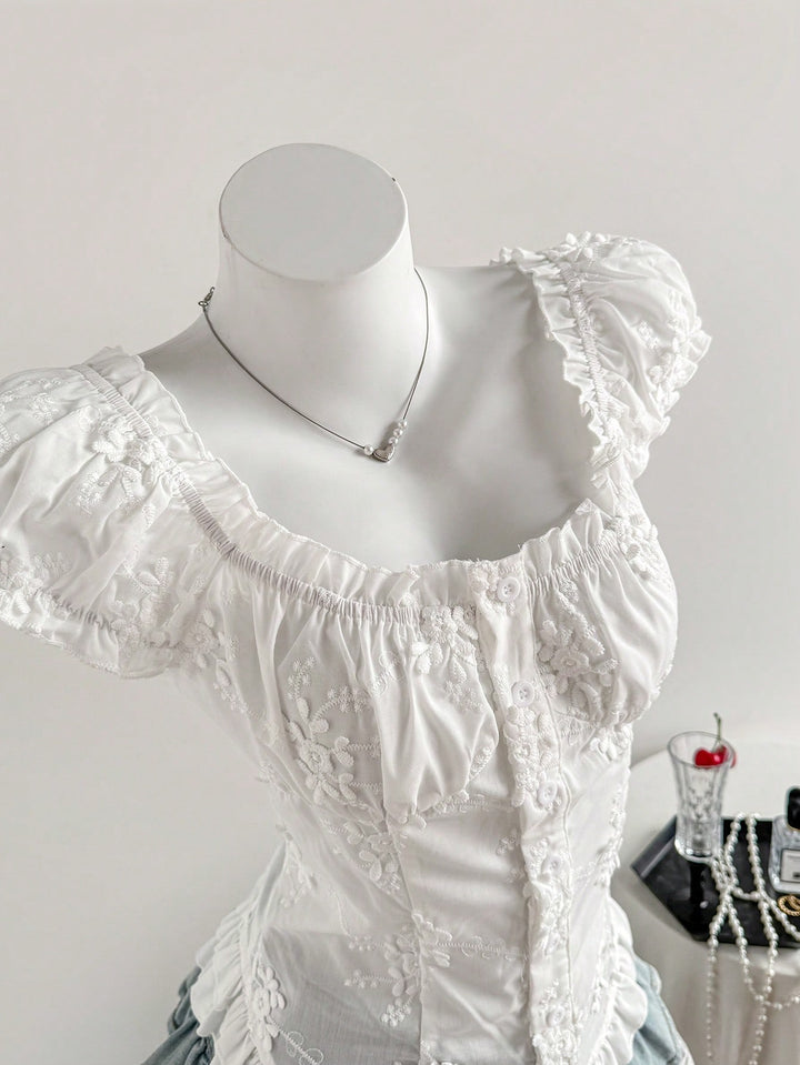 Top SHEIN, alb