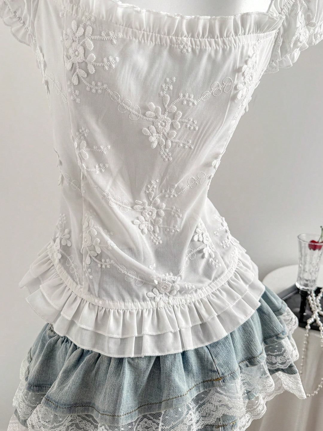 Top SHEIN, alb