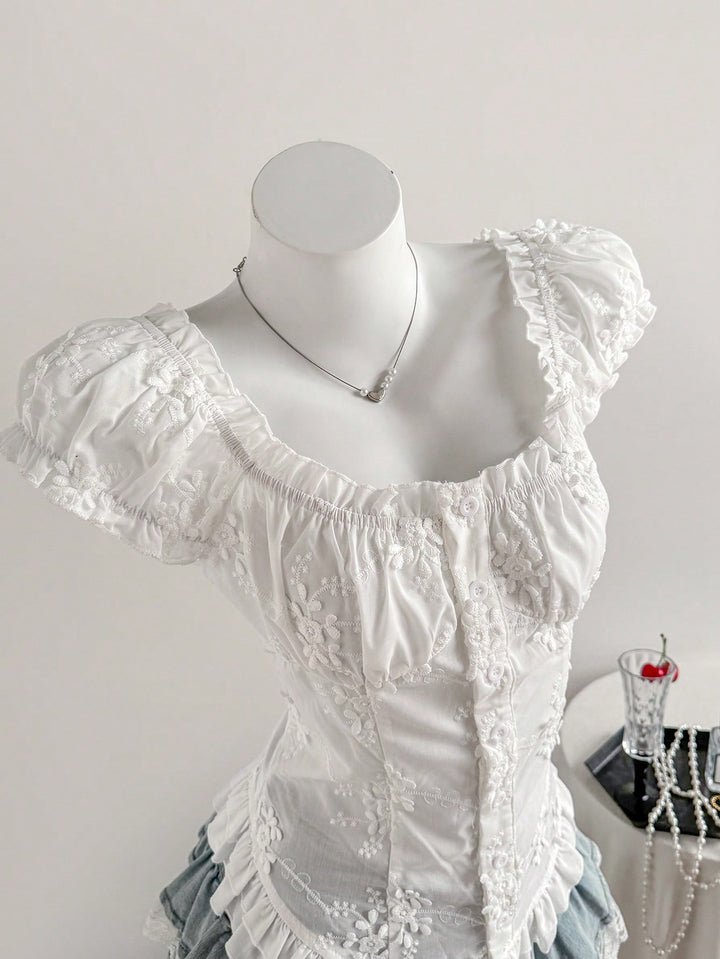 Top SHEIN, alb