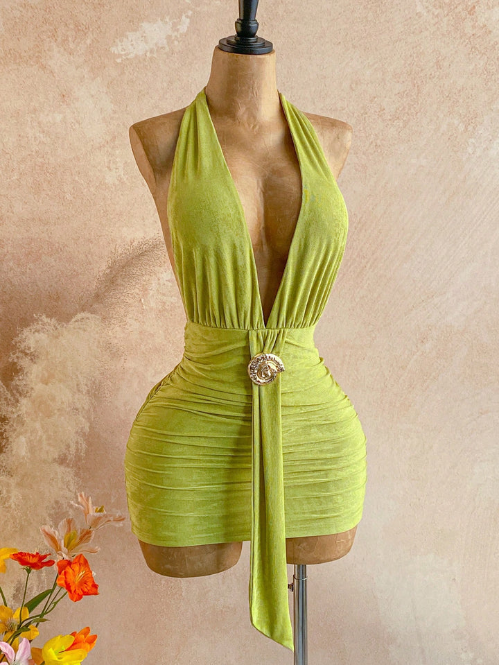 Rochie mini SHEIN, verde