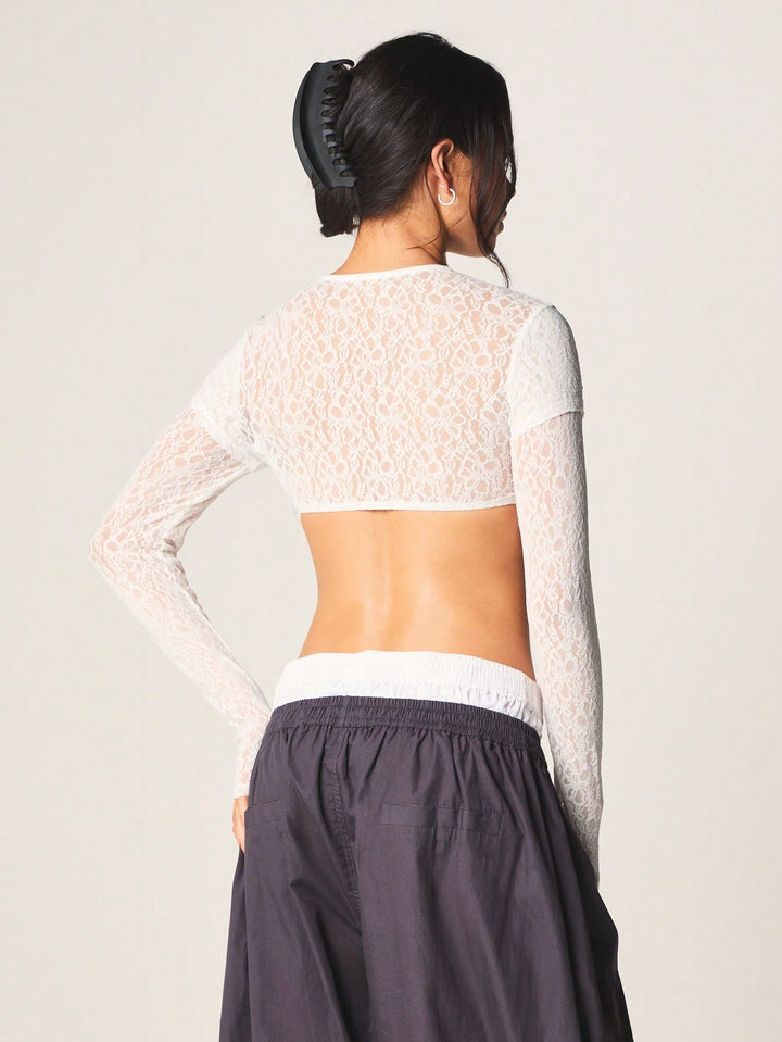 Top SHEIN, alb