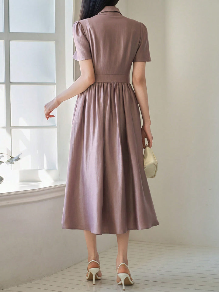 Rochie midi SHEIN, roz