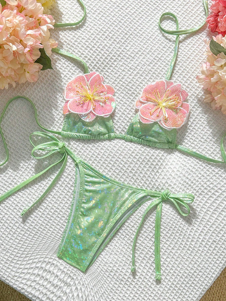 Set bikini SHEIN, verde