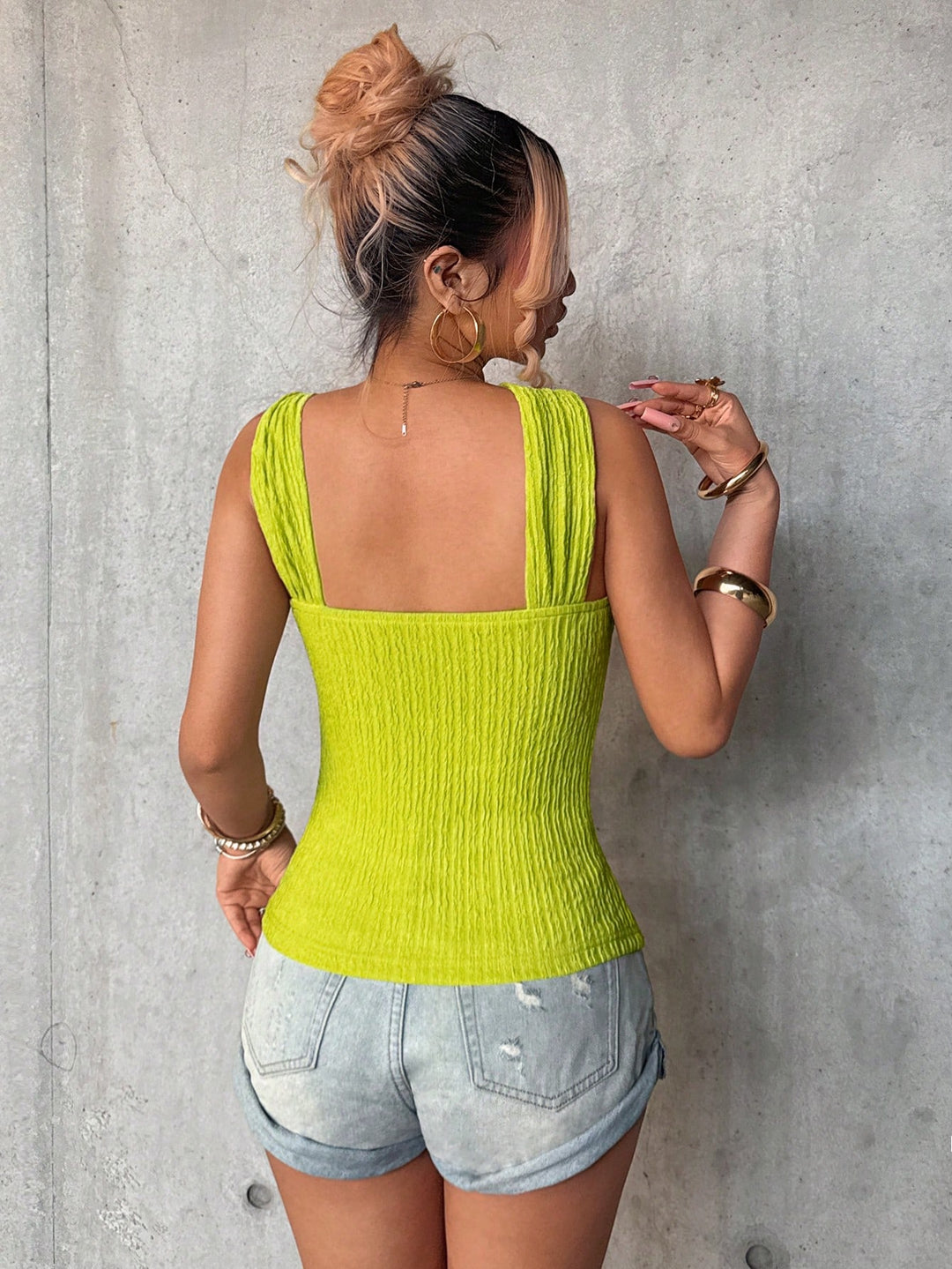 Top SHEIN, verde