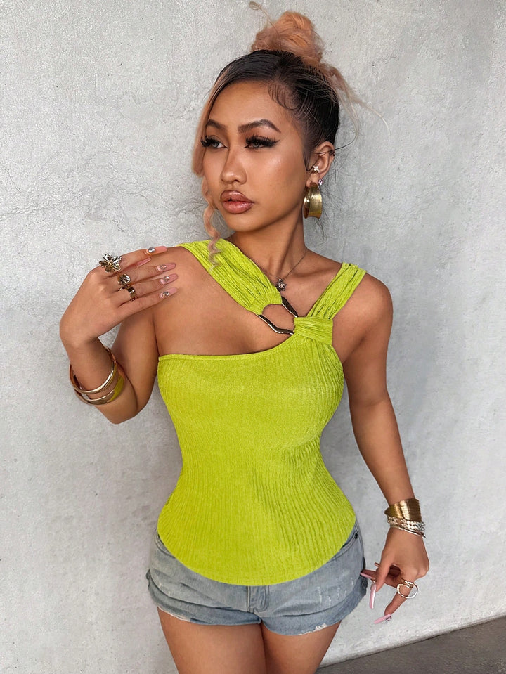 Top SHEIN, verde