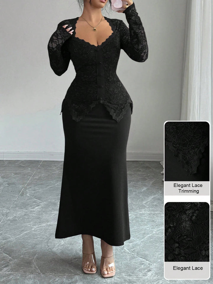 Rochie maxi SHEIN, negru