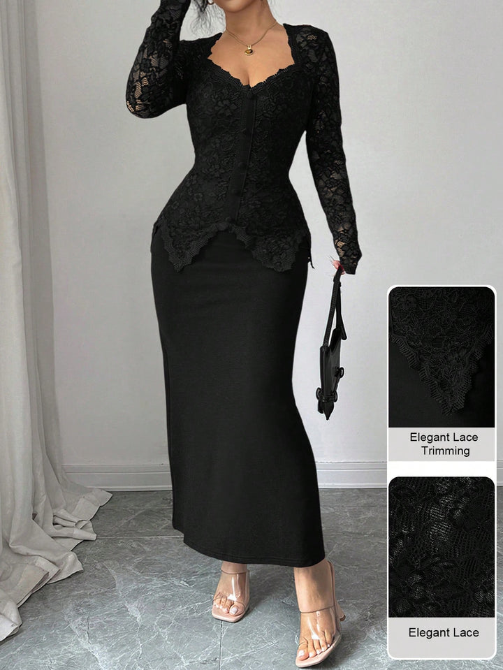 Rochie maxi SHEIN, negru
