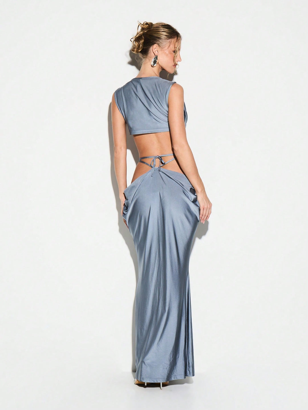 Rochie maxi SHEIN, gri