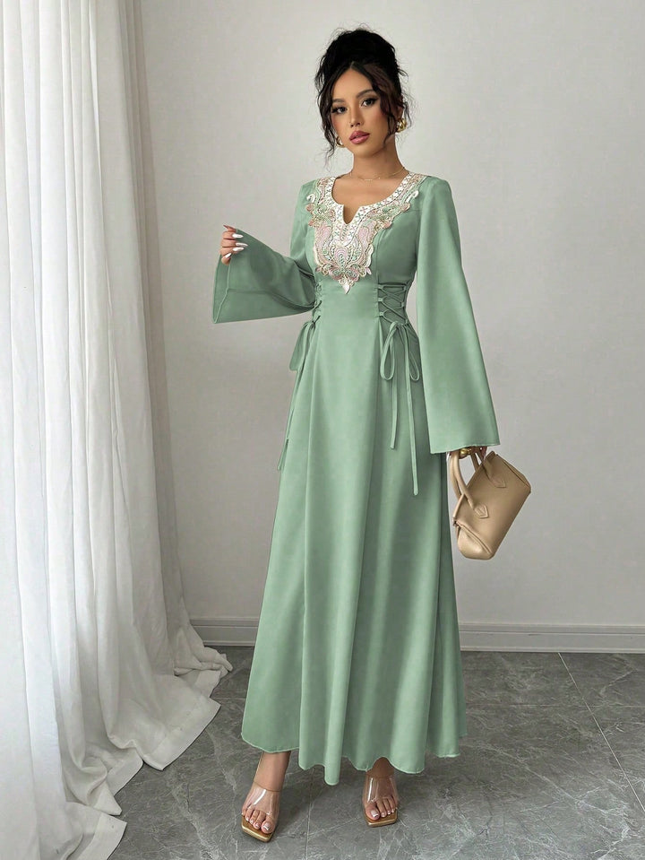 SHEIN maxi ruha, zöld