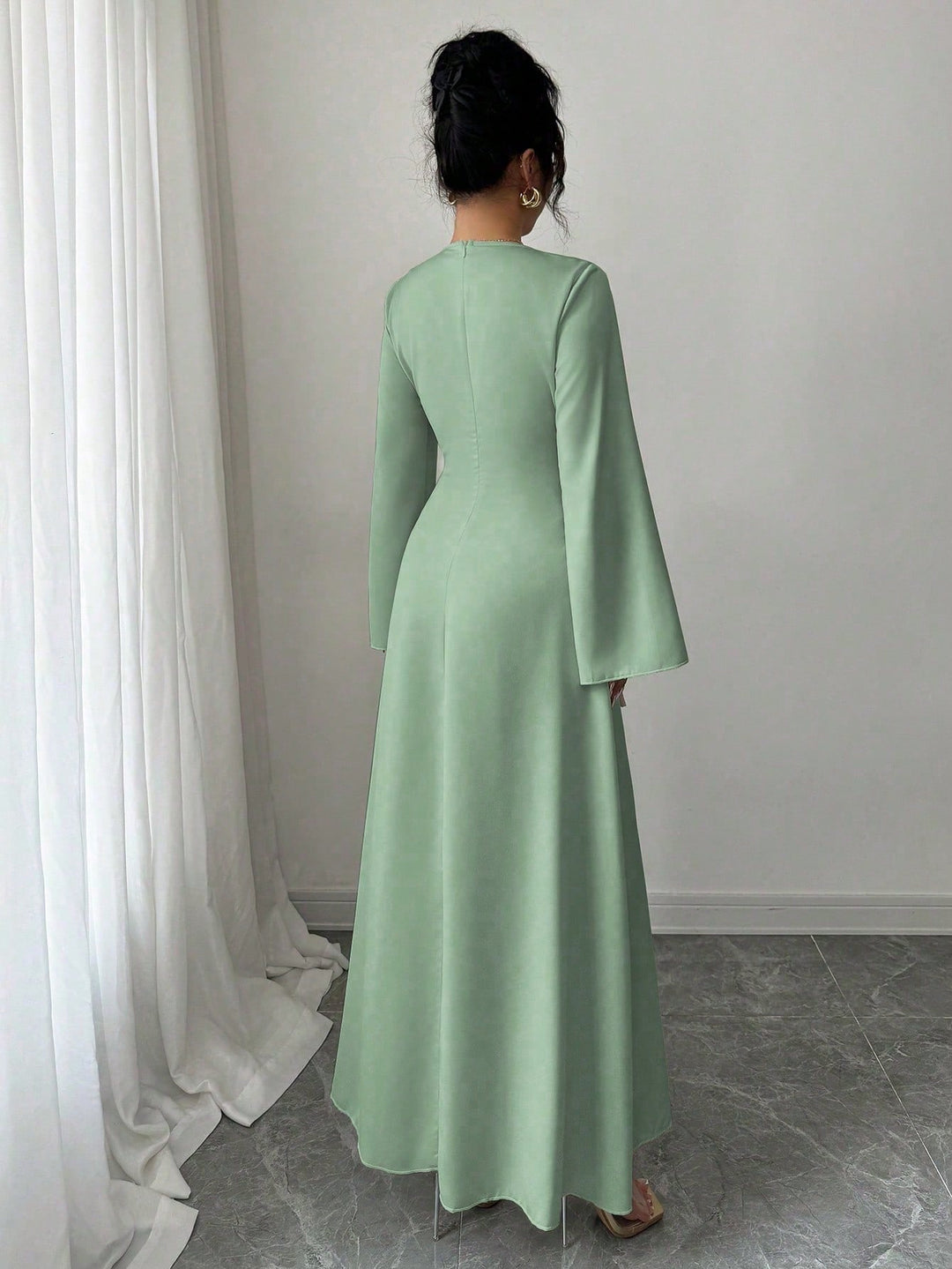 SHEIN maxi ruha, zöld