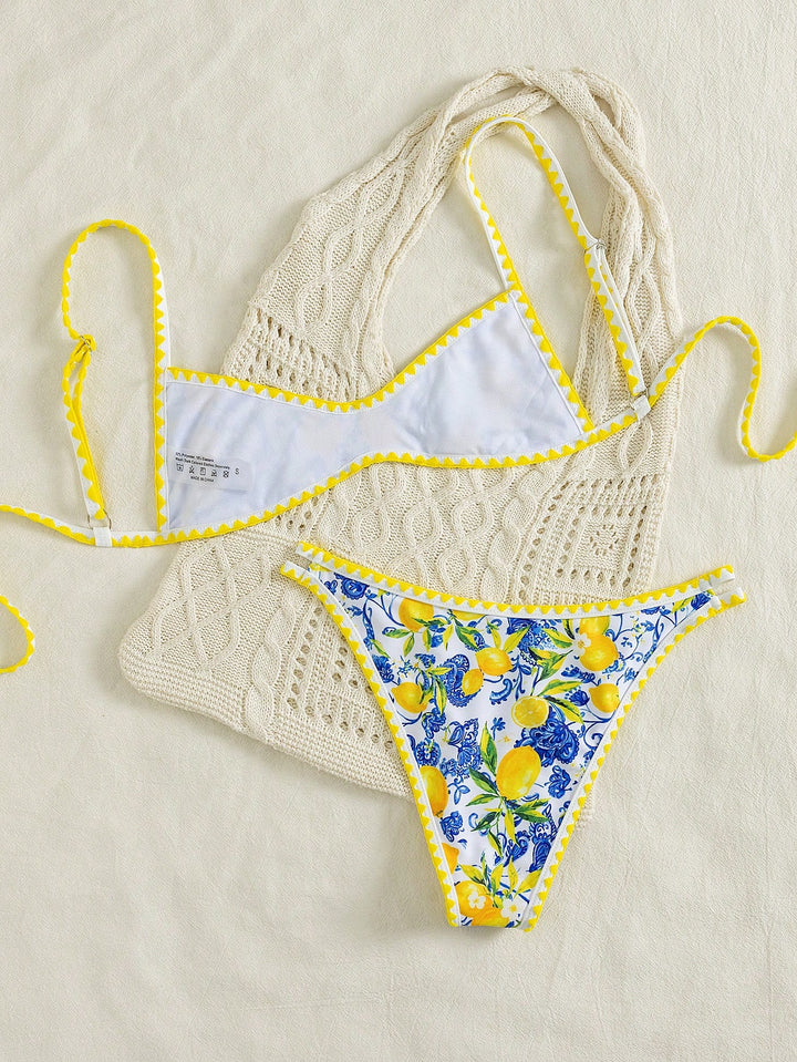 Set bikini SHEIN, mix culori