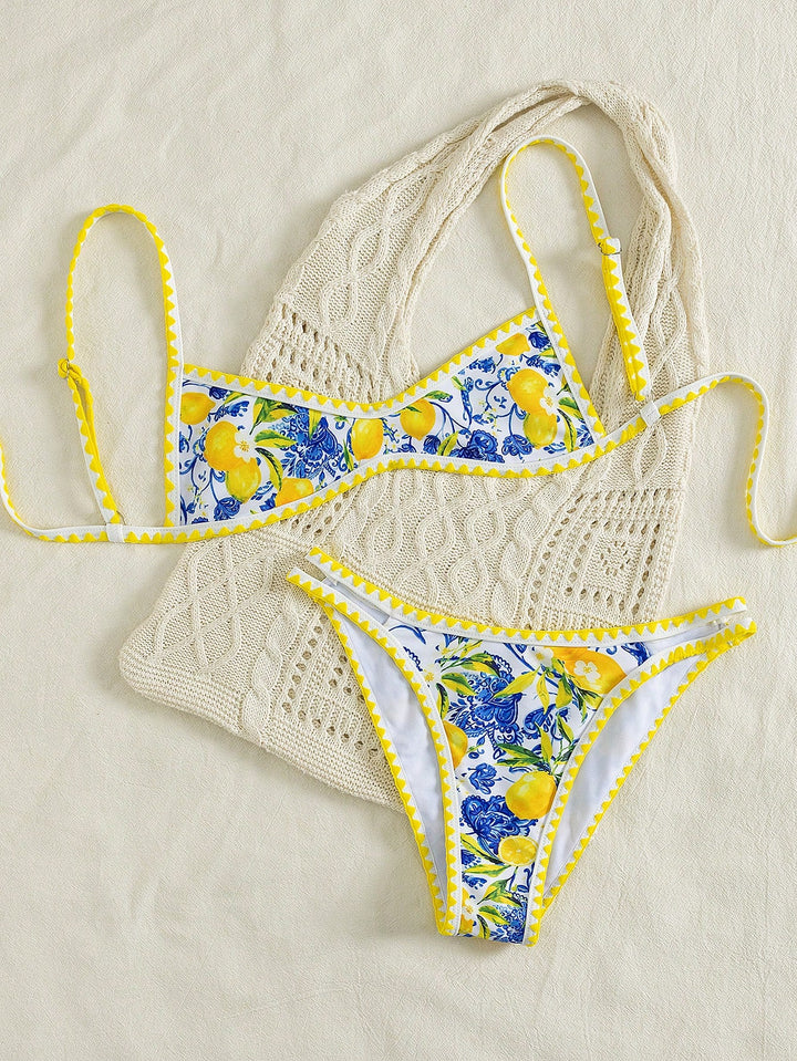 Set bikini SHEIN, mix culori