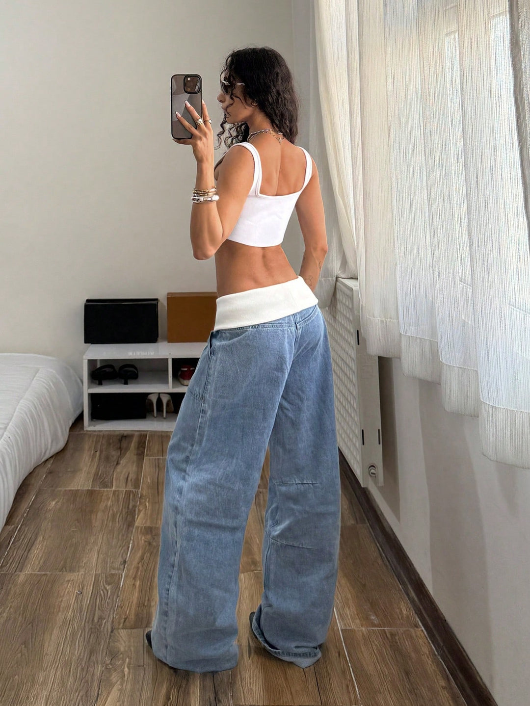 Jeans SHEIN, albastru