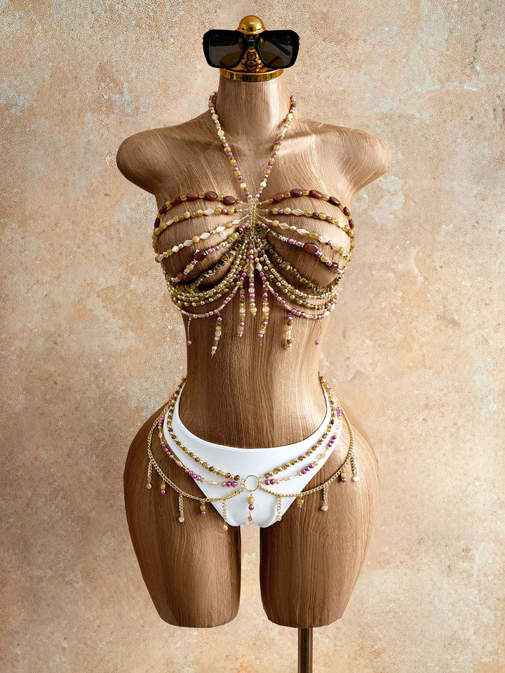 Set bikini SHEIN, maro