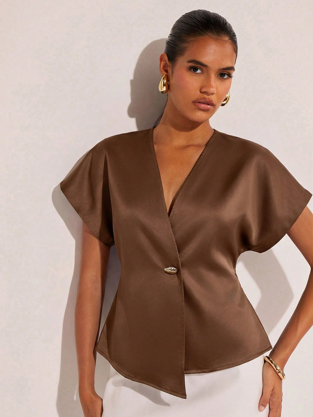 SHEIN blúz, barna