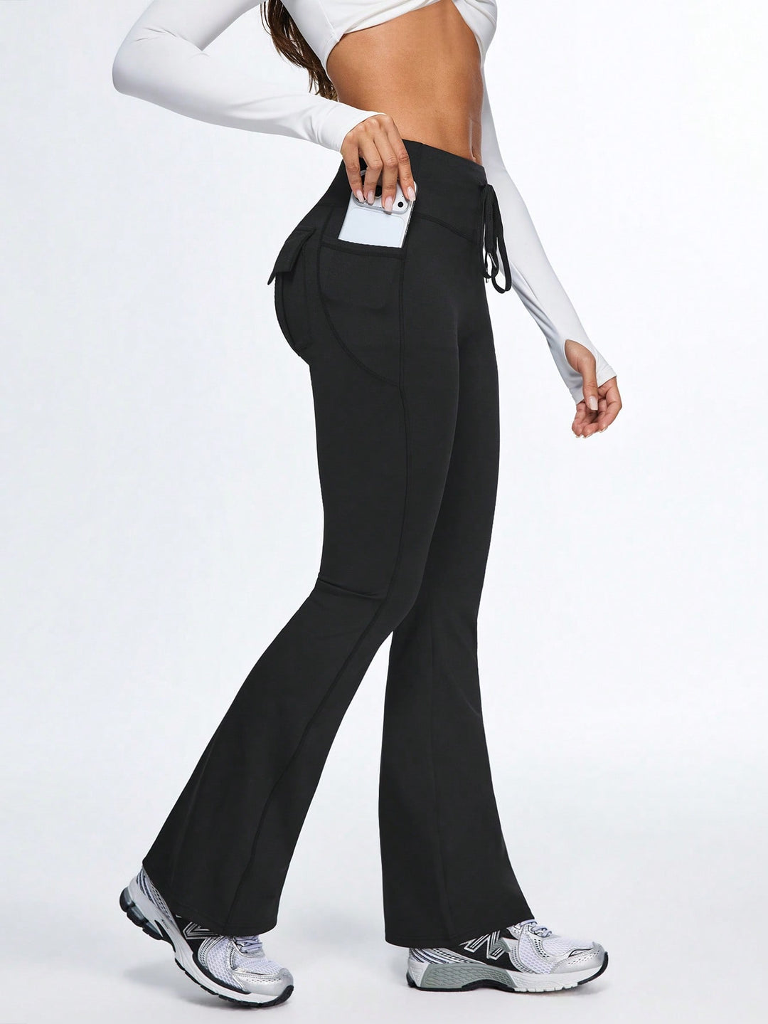 Pantaloni SHEIN, negru