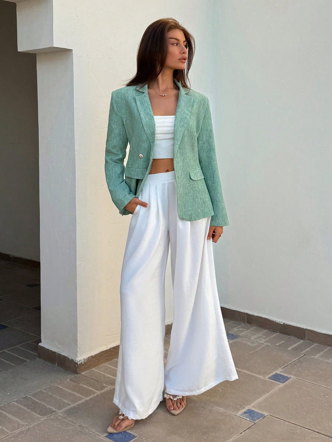 Sacou SHEIN, verde