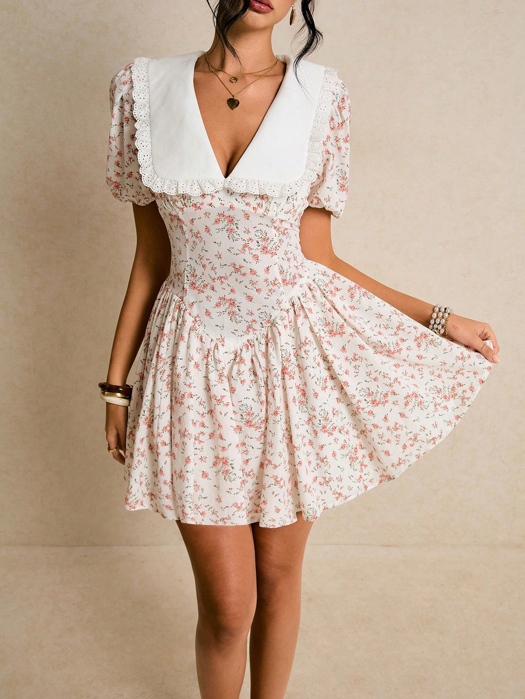 Rövid ruha SHEIN, színes