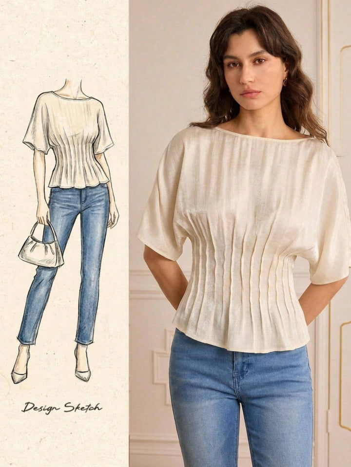 Top SHEIN, portocaliu