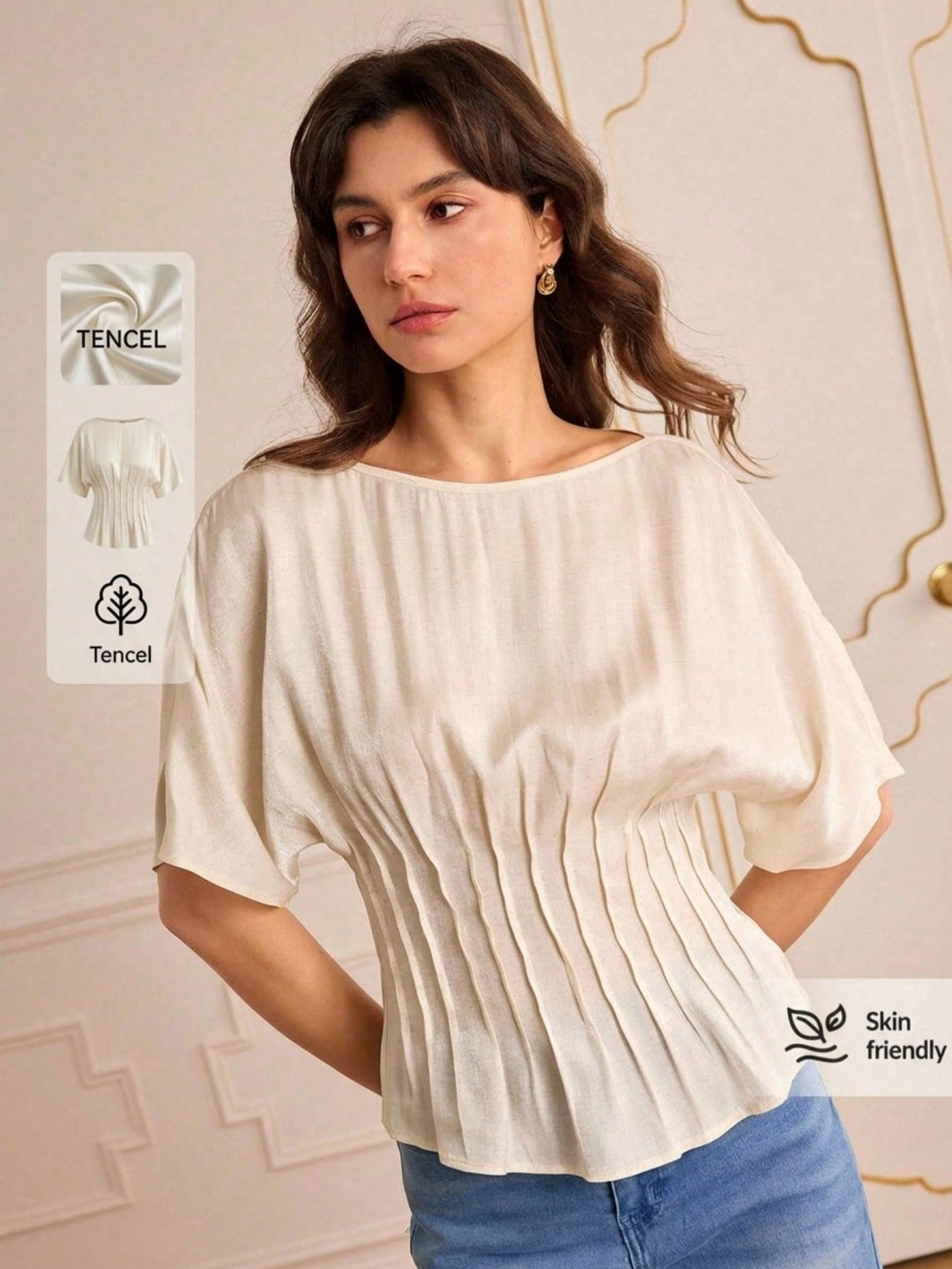 Top SHEIN, portocaliu