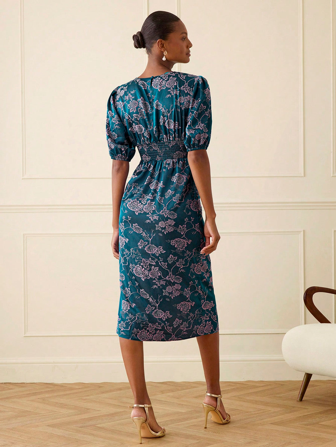 Rochie midi SHEIN, albastru