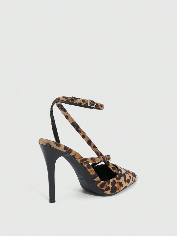 Pantofi cu toc SHEIN, maro