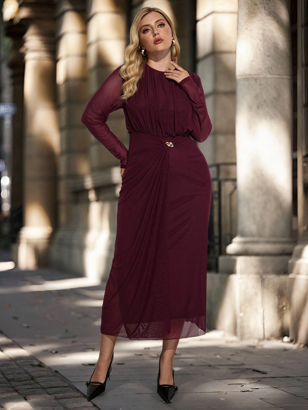 Rochie SHEIN, vișiniu