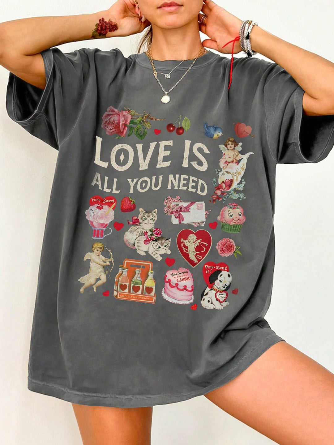 Tricou SHEIN, gri