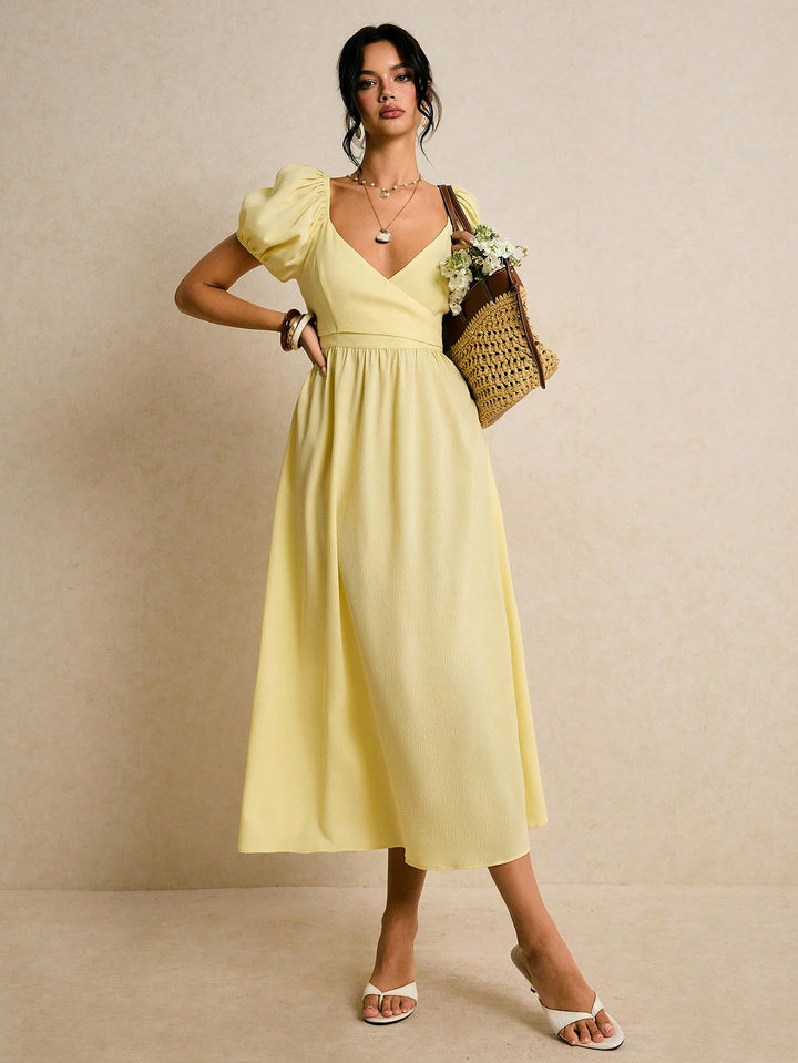 Rochie midi SHEIN, galben