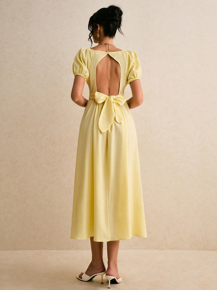 Rochie midi SHEIN, galben
