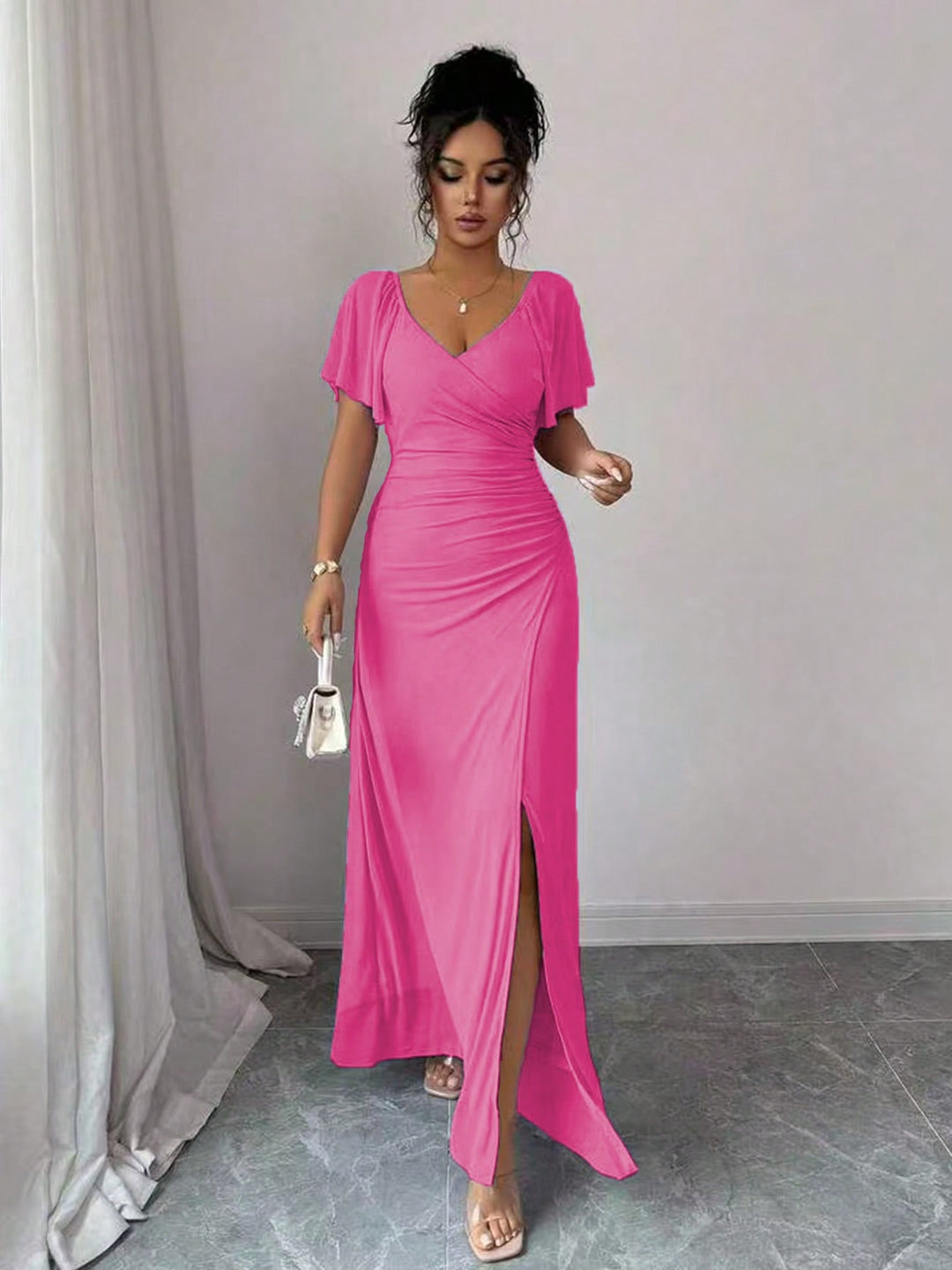 Rochie maxi SHEIN, roz