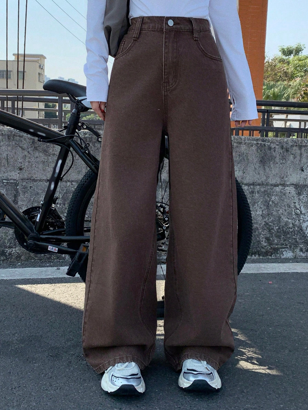 Jeans SHEIN, maro